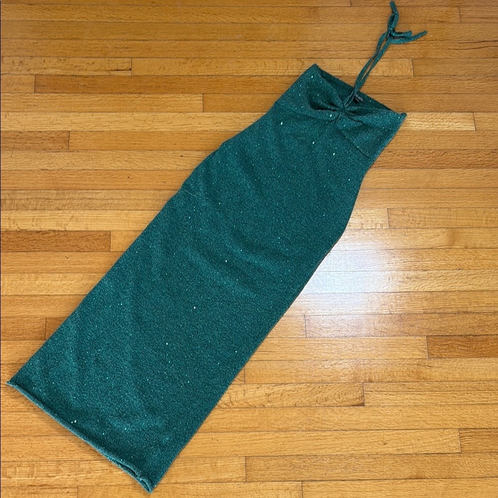 Wild Fable Glittery Teal Knit Top